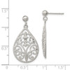 Lex & Lu Sterling Silver Polished D/C Post Earrings - 4 - Lex & Lu