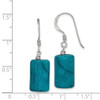 Lex & Lu Sterling Silver Blue Jasper and Silver Glass Bead Earrings - 4 - Lex & Lu