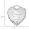 Lex & Lu Sterling Silver 24mm Always On My Mind Forever In My Heart Locket - 4 - Lex & Lu