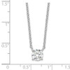 Lex & Lu Sterling Silver & CZ Necklace 16.5'' - 3 - Lex & Lu