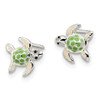 Lex & Lu Sterling Silver Enameled Sea Turtle Post Earrings - 2 - Lex & Lu