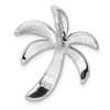 Lex & Lu Sterling Silver Created Blue Opal Palm Tree Slide - 4 - Lex & Lu