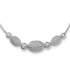 Lex & Lu Sterling Silver Fancy Chain w/Large Filigree Beads Necklace 18'' - Lex & Lu