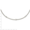 Lex & Lu Sterling Silver Mesh ension Necklace 17'' LALQG3922-17 - 2 - Lex & Lu