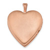 Lex & Lu Sterling Silver Rose Gold-plated 20mm Double Hearts Heart Locket - 3 - Lex & Lu