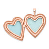 Lex & Lu Sterling Silver Rose Gold-plated 20mm Double Hearts Heart Locket - 5 - Lex & Lu