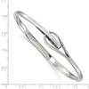 Lex & Lu Sterling Silver Interlocking Bangle - 3 - Lex & Lu