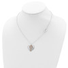 Lex & Lu Sterling Silver Two-tone Polished Moveable Heart & Key Necklace 18'' - 4 - Lex & Lu