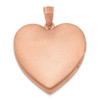 Lex & Lu Sterling Silver Rose Gold-plated & Diamond 24mm D/C Heart Locket - 3 - Lex & Lu