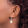 Lex & Lu Sterling Silver Mother Of Pearl Teardrop Earrings - 3 - Lex & Lu