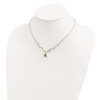 Lex & Lu Sterling Silver w/Rhodium Necklace LALQX954PE - 4 - Lex & Lu