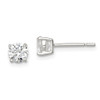 Lex & Lu Sterling Silver 5mm Round Basket Set CZ Stud Earrings LAL21813 - Lex & Lu