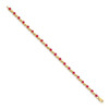 Lex & Lu 14k Yellow Gold Composite Ruby Round Bracelet - 2 - Lex & Lu