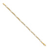 Lex & Lu 14k Yellow Gold Completed Fancy Diamond/Opal Bracelet - 2 - Lex & Lu