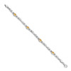 Lex & Lu 14k White Gold Citrine Bracelet - 2 - Lex & Lu