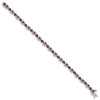 Lex & Lu 14k White Gold Garnet Bracelet - 2 - Lex & Lu