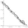 Lex & Lu 14k White Gold Diamond Bracelet LAL682 - 3 - Lex & Lu