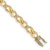 Lex & Lu 14k Yellow Gold Diamond Bracelet LAL705 - Lex & Lu