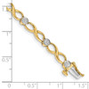 Lex & Lu 14k Yellow Gold Diamond Bracelet LAL706 - 3 - Lex & Lu