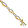 Lex & Lu 14k Yellow Gold Diamond Bracelet LAL710 - Lex & Lu