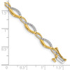 Lex & Lu 14k Yellow Gold Diamond Bracelet LAL710 - 3 - Lex & Lu