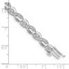 Lex & Lu 14k White Gold Diamond Bracelet LAL713 - 3 - Lex & Lu