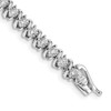 Lex & Lu 14k White Gold Diamond Bracelet LAL721 - Lex & Lu