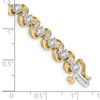Lex & Lu 14k Yellow Gold Diamond Bracelet LAL729 - 3 - Lex & Lu