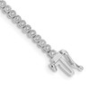 Lex & Lu 14k White Gold Diamond Tennis Bracelet LAL730 - Lex & Lu