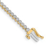 Lex & Lu 14k Yellow Gold Diamond Tennis Bracelet LAL731 - Lex & Lu