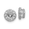 Lex & Lu 14k White Gold Diamond Earring Jackets LAL770 - Lex & Lu