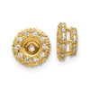 Lex & Lu 14k Yellow Gold Diamond Earring Jackets LAL771 - Lex & Lu