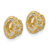 Lex & Lu 14k Yellow Gold Diamond Earring Jackets LAL771 - 2 - Lex & Lu