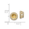 Lex & Lu 14k Yellow Gold Diamond Earring Jackets LAL775 - 3 - Lex & Lu