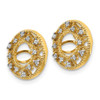 Lex & Lu 14k Yellow Gold Diamond Earring Jackets LAL792 - 2 - Lex & Lu