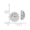 Lex & Lu 14k White Gold Diamond Earring Jackets LAL808 - 3 - Lex & Lu