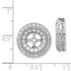 Lex & Lu 14k White Gold Diamond Earring Jackets LAL820 - 3 - Lex & Lu