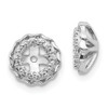 Lex & Lu 14k White Gold Diamond Earring Jackets LAL836 - Lex & Lu