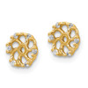 Lex & Lu 14k Yellow Gold AA Diamond Earring Jackets LAL855 - 2 - Lex & Lu