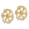 Lex & Lu 14k Yellow Gold AA Diamond Earring Jackets LAL857 - 2 - Lex & Lu