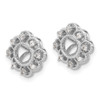 Lex & Lu 14k White Gold Diamond Earring Jackets LAL858 - 2 - Lex & Lu