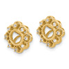 Lex & Lu 14k Yellow Gold Diamond Earring Jackets LAL859 - 2 - Lex & Lu