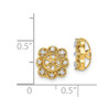 Lex & Lu 14k Yellow Gold Diamond Earring Jackets LAL859 - 3 - Lex & Lu