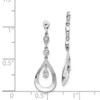 Lex & Lu 14k White Gold Diamond Earring Jackets LAL882 - 3 - Lex & Lu