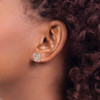 Lex & Lu 14k White Gold Diamond Butterfly Earrings LAL903 - 3 - Lex & Lu