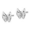 Lex & Lu 14k White Gold Diamond Butterfly Earrings LAL916 - 2 - Lex & Lu