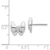 Lex & Lu 14k White Gold Diamond Butterfly Earrings LAL916 - 4 - Lex & Lu