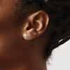 Lex & Lu Sterling Silver Cross Mini Earrings LAL21862 - 3 - Lex & Lu