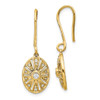 Lex & Lu 14k Yellow Gold Diamond Vintage Earrings LAL1087 - Lex & Lu