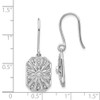 Lex & Lu 14k White Gold Diamond Vintage Earrings LAL1090 - 4 - Lex & Lu